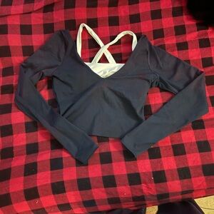 Gilly Hicks Active Boost layered crop top